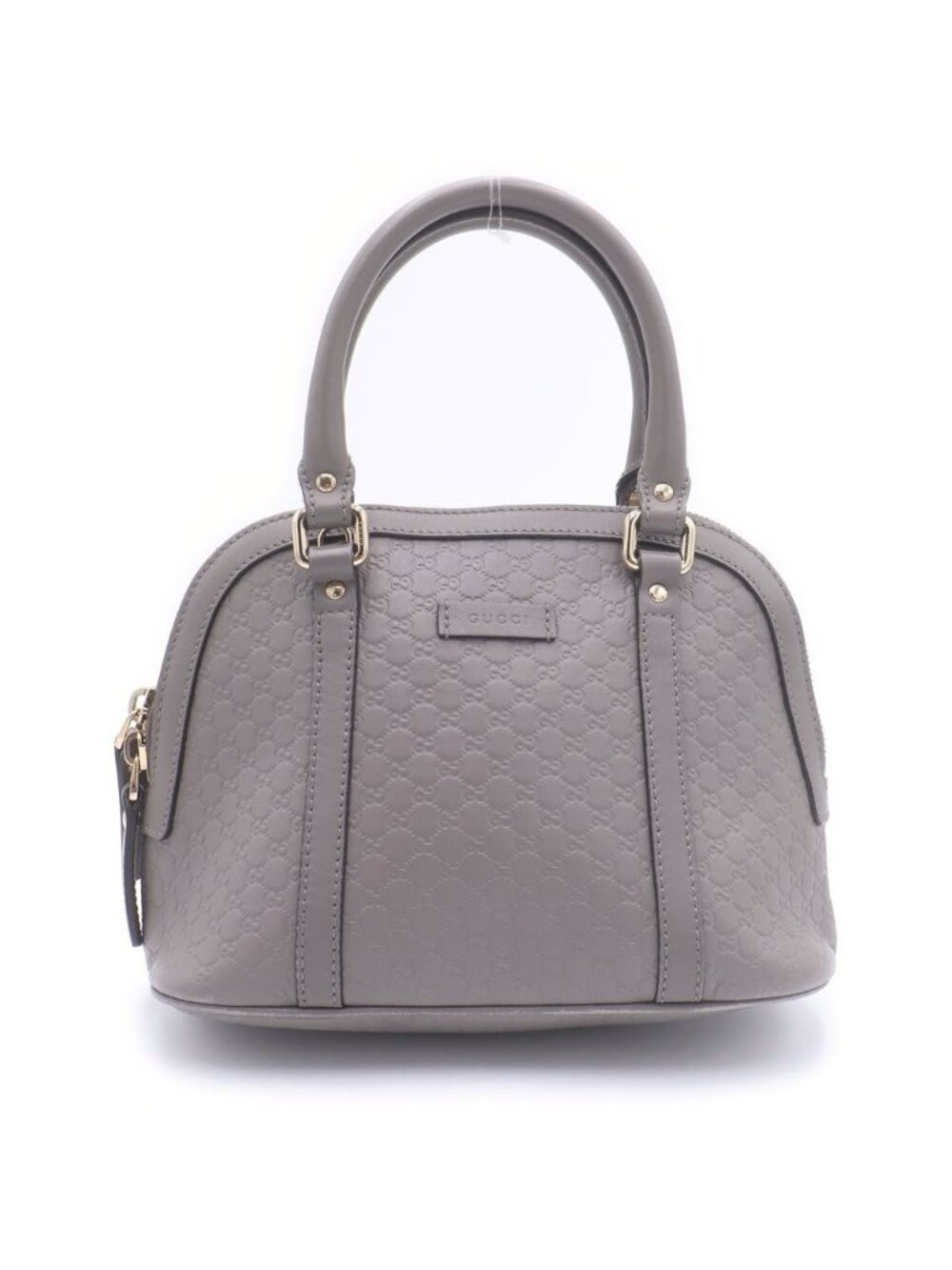 Gucci Micro Guccissima Leather 2-Way Bag Gold Gray